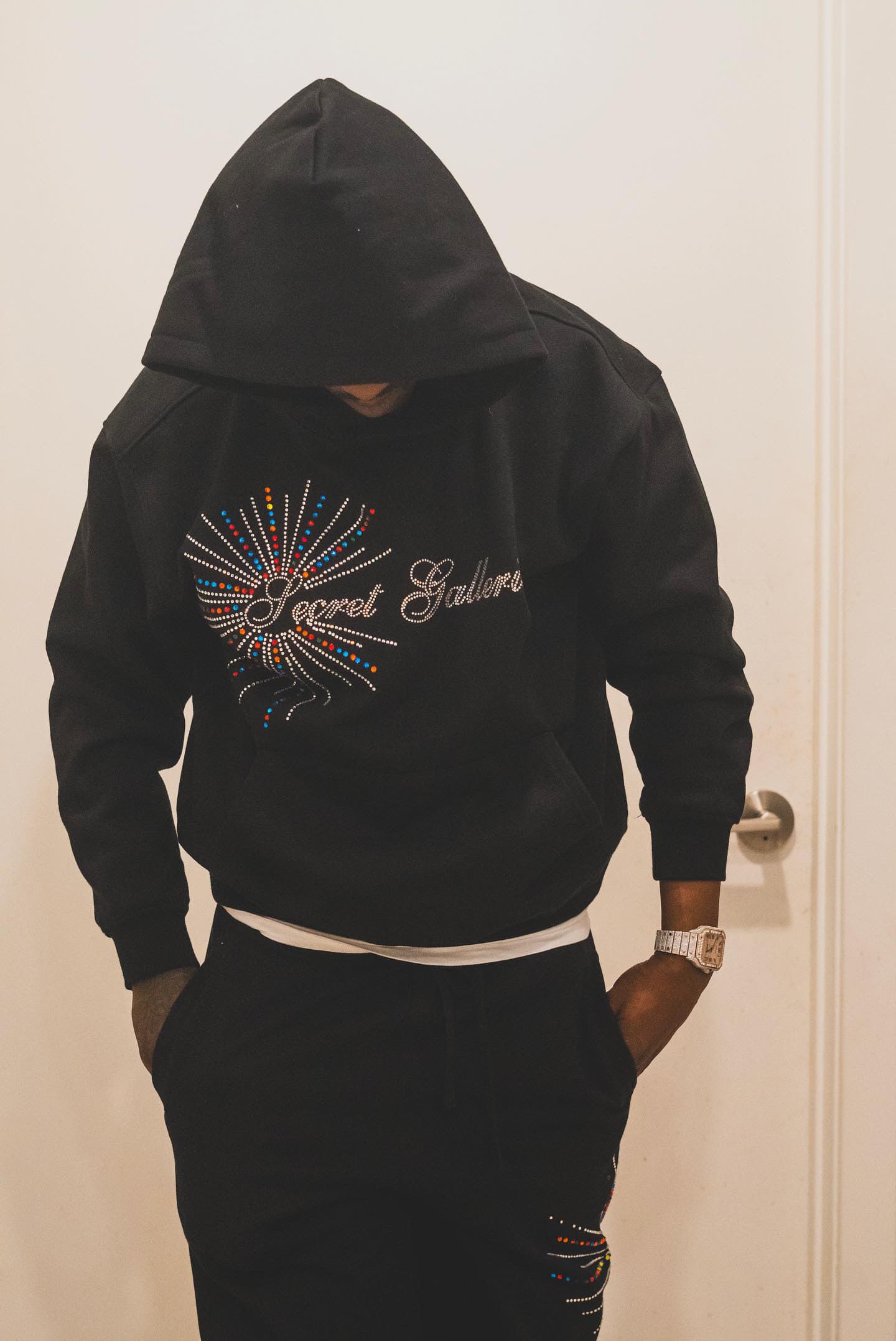 Secret Galleria Rhinestone Hoodie